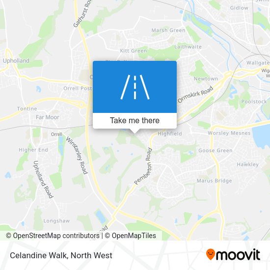 Celandine Walk map