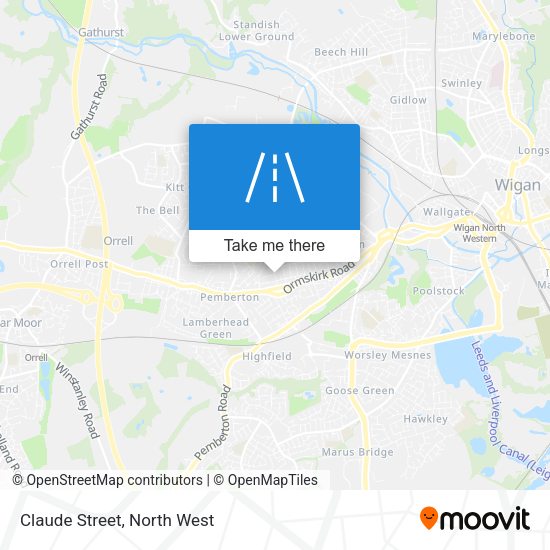 Claude Street map