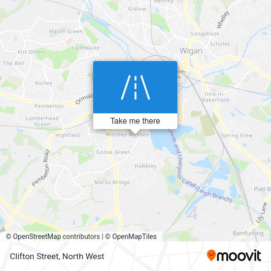 Clifton Street map