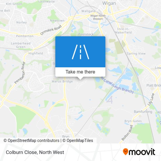Colburn Close map