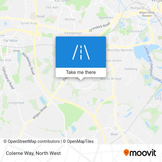 Colerne Way map