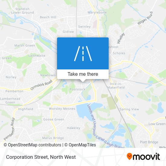 Corporation Street map