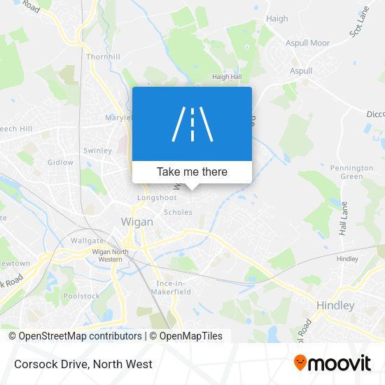 Corsock Drive map