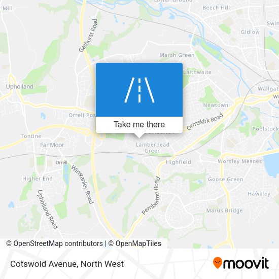 Cotswold Avenue map