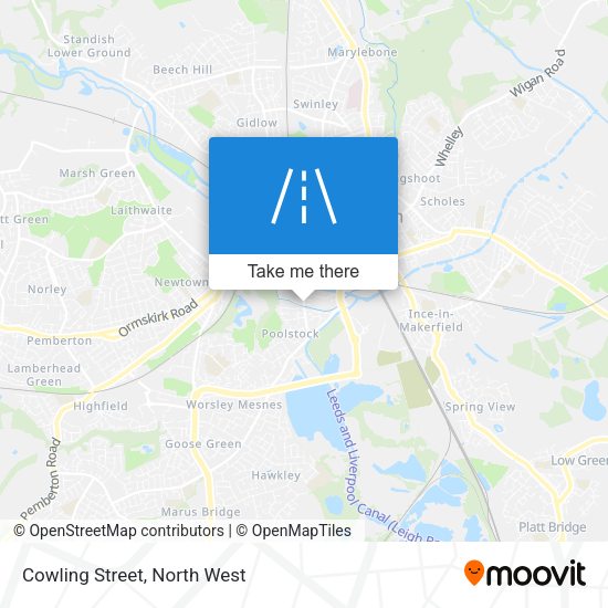 Cowling Street map