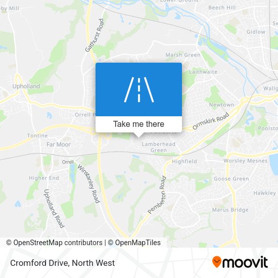 Cromford Drive map