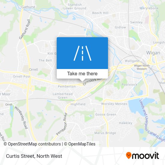 Curtis Street map