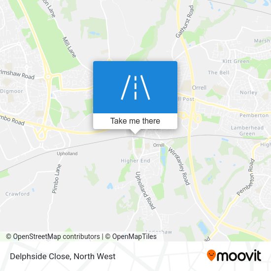 Delphside Close map