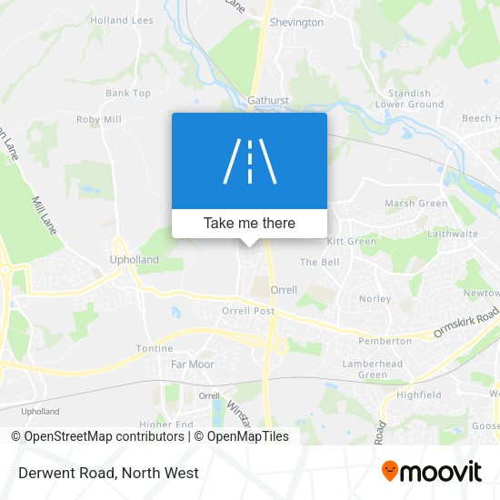 Derwent Road map