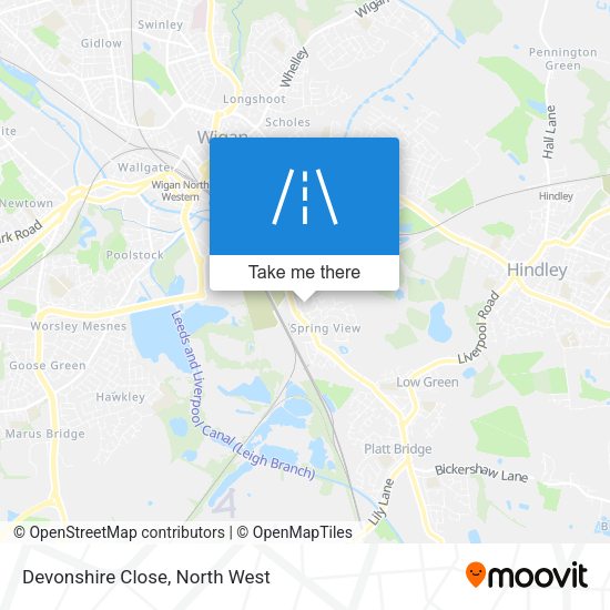 Devonshire Close map