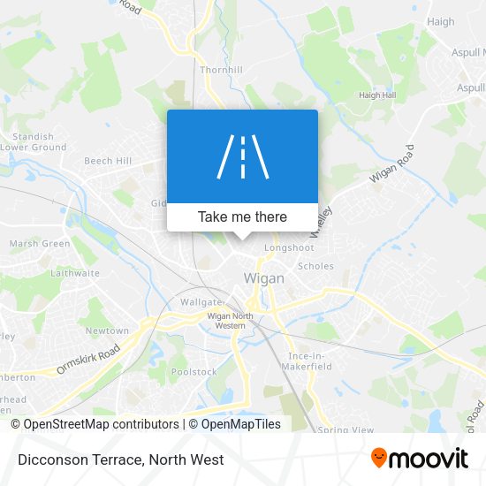 Dicconson Terrace map