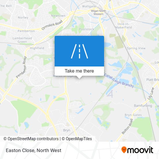 Easton Close map