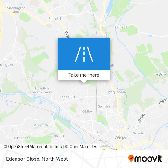 Edensor Close map