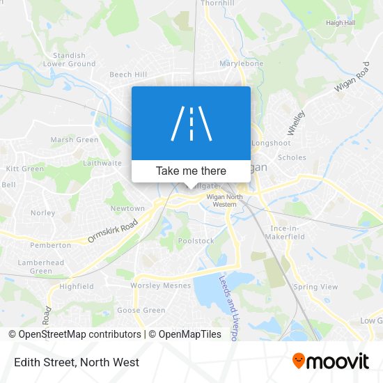 Edith Street map