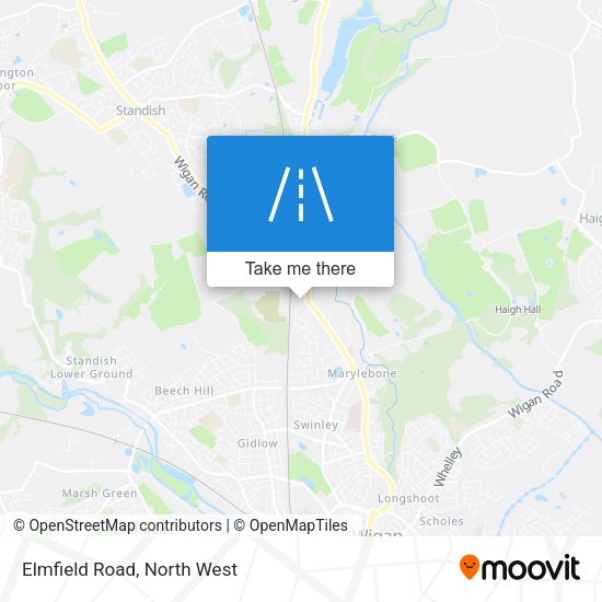Elmfield Road map