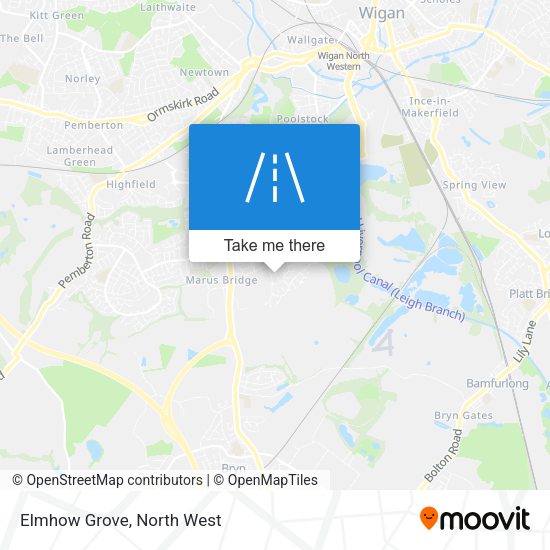 Elmhow Grove map