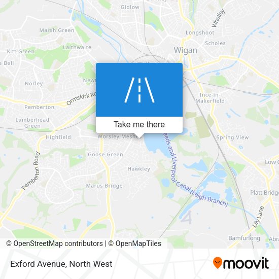 Exford Avenue map