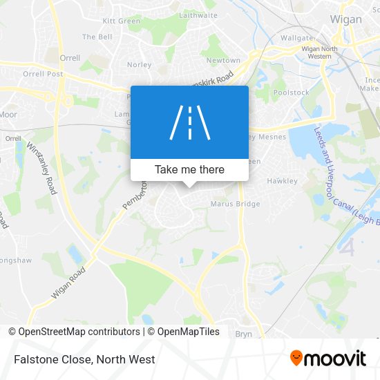 Falstone Close map