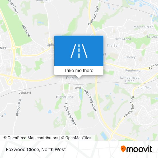 Foxwood Close map