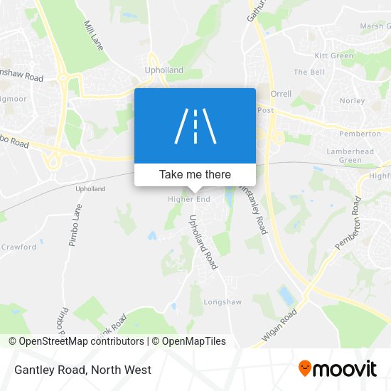 Gantley Road map