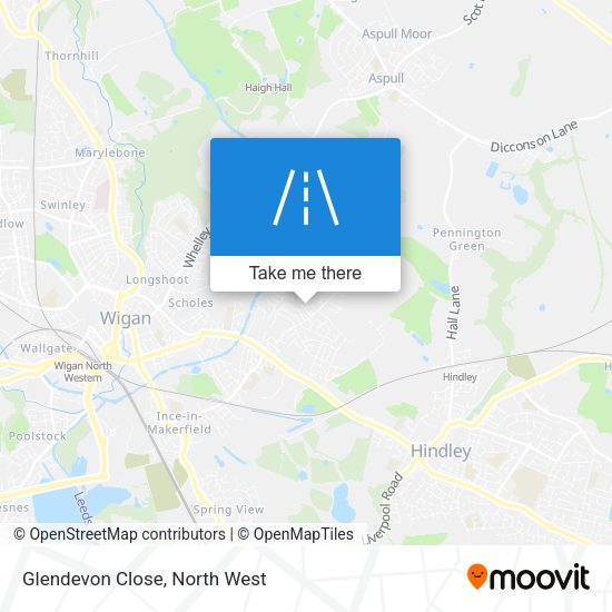 Glendevon Close map