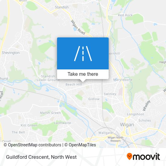 Guildford Crescent map