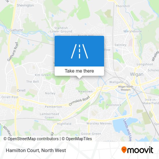 Hamilton Court map
