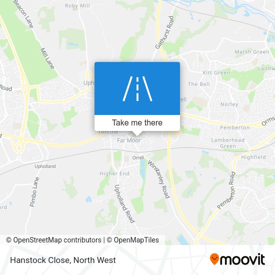 Hanstock Close map