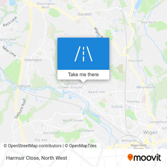 Harmuir Close map