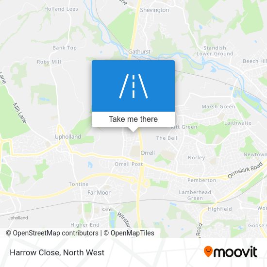 Harrow Close map
