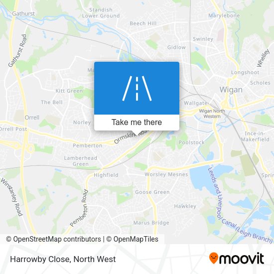 Harrowby Close map