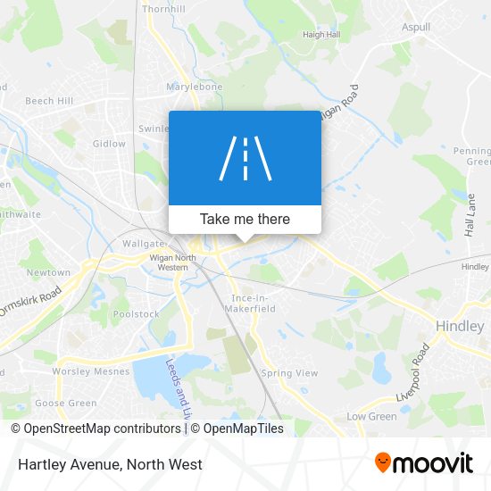 Hartley Avenue map