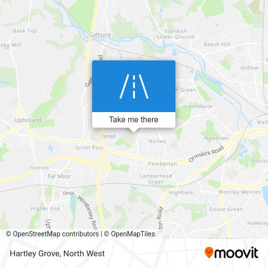 Hartley Grove map