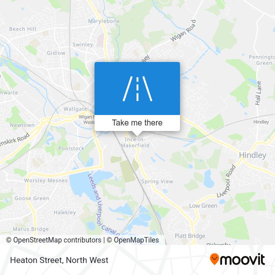 Heaton Street map