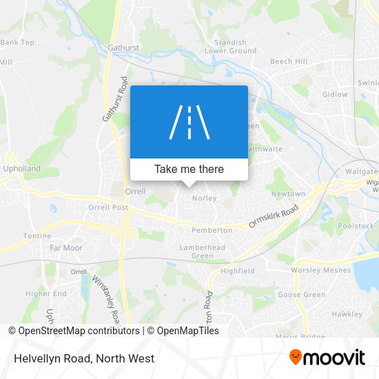 Helvellyn Road map