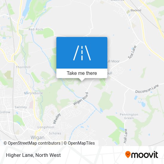 Higher Lane map