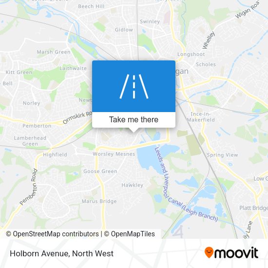 Holborn Avenue map