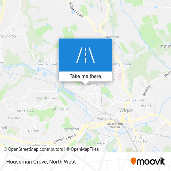 Houseman Grove map