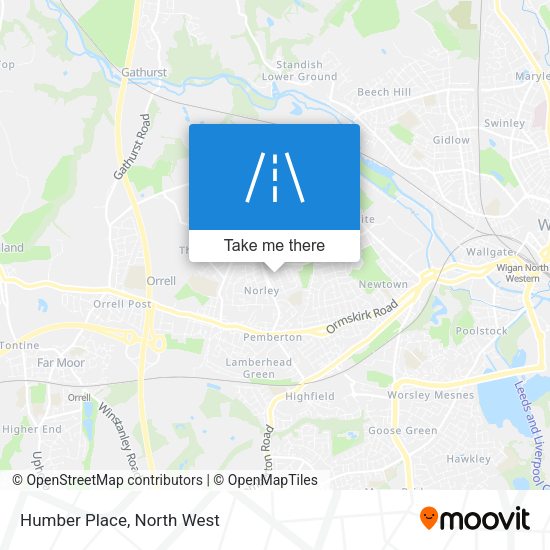 Humber Place map