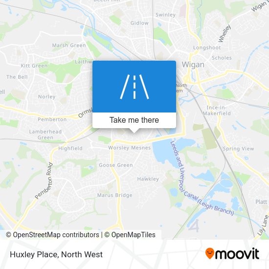 Huxley Place map