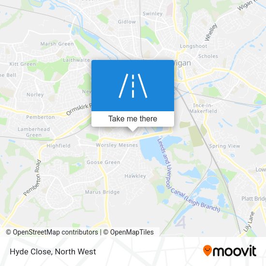 Hyde Close map