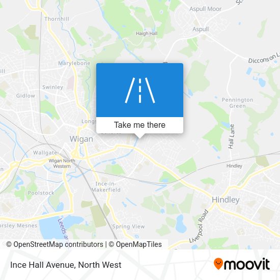 Ince Hall Avenue map