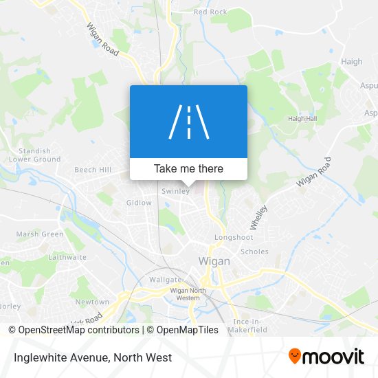 Inglewhite Avenue map