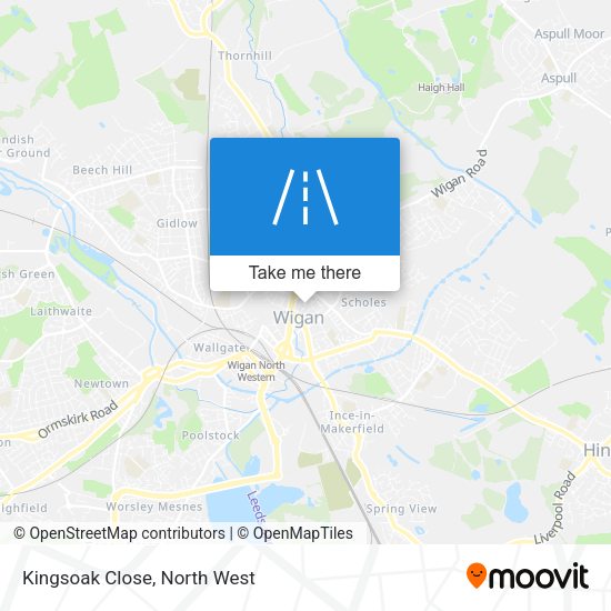 Kingsoak Close map