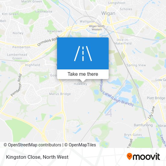 Kingston Close map