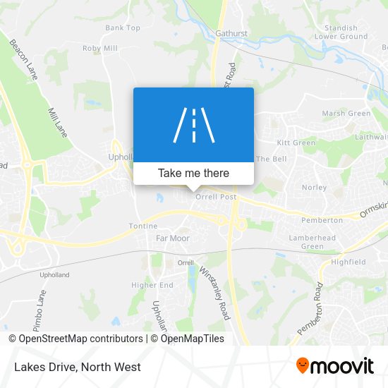 Lakes Drive map