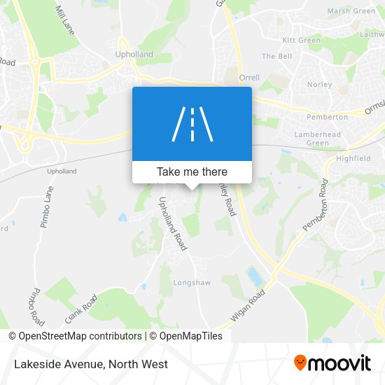 Lakeside Avenue map