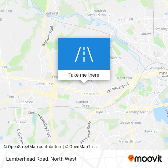 Lamberhead Road map