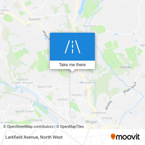 Larkfield Avenue map