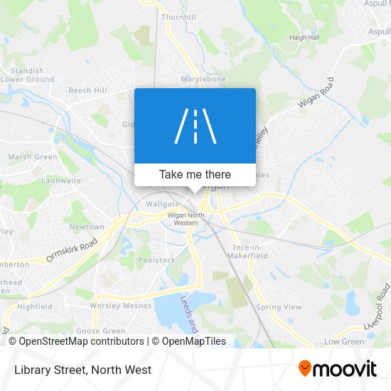 Library Street map